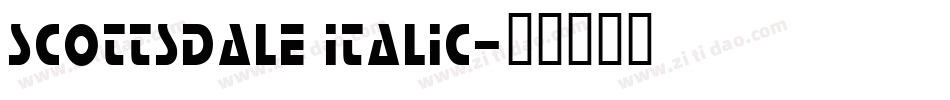 Scottsdale Italic字体转换